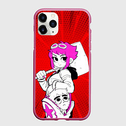 Чехол iPhone 11 Pro матовый Скотт Пилигрим против всех, цвет: 3D-малиновый