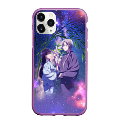 Чехол iPhone 11 Pro матовый Kiyoka Kudou and Miyo Saimori, цвет: 3D-фиолетовый