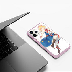 Чехол iPhone 11 Pro матовый Touhou Project Алиса Маргатройд, цвет: 3D-розовый — фото 2