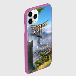 Чехол iPhone 11 Pro матовый Врата Балдура - Baldurs Gate 3, цвет: 3D-фиолетовый — фото 2