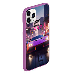 Чехол iPhone 11 Pro матовый Forza Horizon street racing, цвет: 3D-фиолетовый — фото 2