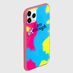 Чехол iPhone 11 Pro матовый I Am Kenough Tie-Dye, цвет: 3D-малиновый — фото 2