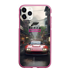 Чехол iPhone 11 Pro матовый Forza Horizon game, цвет: 3D-малиновый