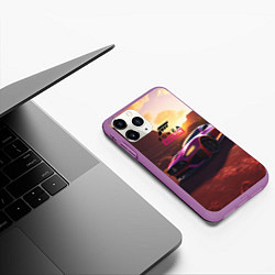 Чехол iPhone 11 Pro матовый Forza Horizon, цвет: 3D-фиолетовый — фото 2