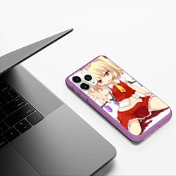 Чехол iPhone 11 Pro матовый Touhou Project Flandre Скарлет Cute, цвет: 3D-фиолетовый — фото 2