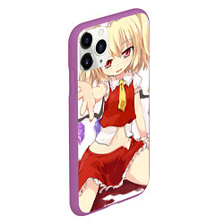 Чехол iPhone 11 Pro матовый Touhou Project Flandre Скарлет Cute, цвет: 3D-фиолетовый — фото 2