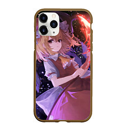 Чехол iPhone 11 Pro матовый Touhou Project Flandre Scarlet, цвет: 3D-коричневый