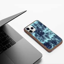 Чехол iPhone 11 Pro матовый Tie-Dye дизайн, цвет: 3D-коричневый — фото 2