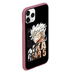 Чехол iPhone 11 Pro матовый Luffy Gear 5 Луффи, цвет: 3D-малиновый — фото 2