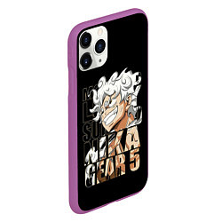 Чехол iPhone 11 Pro матовый Luffy Gear 5 Луффи, цвет: 3D-фиолетовый — фото 2
