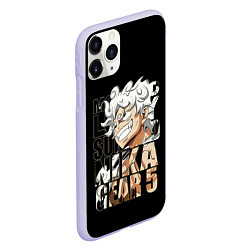 Чехол iPhone 11 Pro матовый Luffy Gear 5 Луффи, цвет: 3D-светло-сиреневый — фото 2