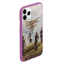 Чехол iPhone 11 Pro матовый Отряд Врат Балдура, цвет: 3D-фиолетовый — фото 2