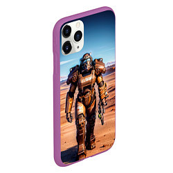 Чехол iPhone 11 Pro матовый Fallout power, цвет: 3D-фиолетовый — фото 2