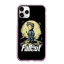 Чехол iPhone 11 Pro матовый Fallout boy, цвет: 3D-розовый