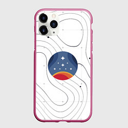 Чехол iPhone 11 Pro матовый Эмблема созвездия, цвет: 3D-малиновый