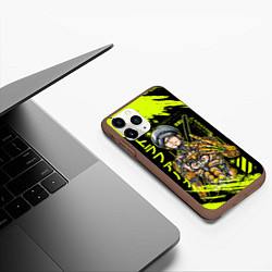 Чехол iPhone 11 Pro матовый Трафальгар Ло Киборг - One Piece, цвет: 3D-коричневый — фото 2