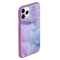 Чехол iPhone 11 Pro матовый Розово-голубая шерсть, цвет: 3D-фиолетовый — фото 2