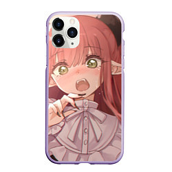 Чехол iPhone 11 Pro матовый Эта фарфоровая кукла влюбилась Марин Китагава, цвет: 3D-светло-сиреневый