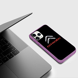 Чехол iPhone 11 Pro матовый Citroen auto sports, цвет: 3D-фиолетовый — фото 2