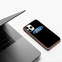 Чехол iPhone 11 Pro матовый Ford sport auto, цвет: 3D-коричневый — фото 2