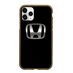 Чехол iPhone 11 Pro матовый Honda sport auto, цвет: 3D-коричневый