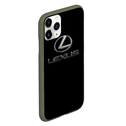 Чехол iPhone 11 Pro матовый Lexus brend sport, цвет: 3D-темно-зеленый — фото 2