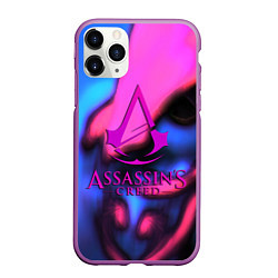 Чехол iPhone 11 Pro матовый Кредо убийцы, цвет: 3D-фиолетовый