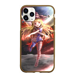 Чехол iPhone 11 Pro матовый Touhou Project Клаунпис, цвет: 3D-коричневый