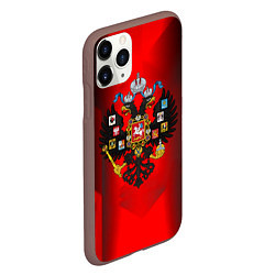 Чехол iPhone 11 Pro матовый Символика имперской россии, цвет: 3D-коричневый — фото 2