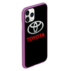 Чехол iPhone 11 Pro матовый Toyota sport car, цвет: 3D-фиолетовый — фото 2