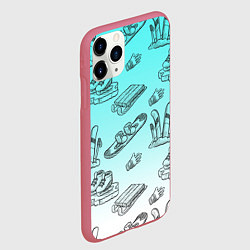 Чехол iPhone 11 Pro матовый Перезимуем, цвет: 3D-малиновый — фото 2