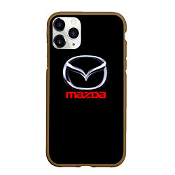 Чехол iPhone 11 Pro матовый Mazda japan motor, цвет: 3D-коричневый