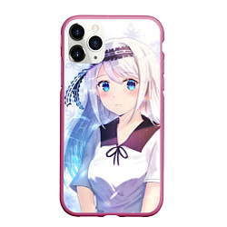 Чехол iPhone 11 Pro матовый Kaguya-sama wa Kokurasetai Кей Широгане, цвет: 3D-малиновый