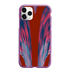 Чехол iPhone 11 Pro матовый Глиняные облака, цвет: 3D-фиолетовый