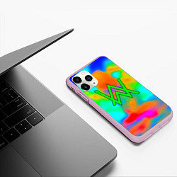 Чехол iPhone 11 Pro матовый Alan walker toxic music, цвет: 3D-розовый — фото 2