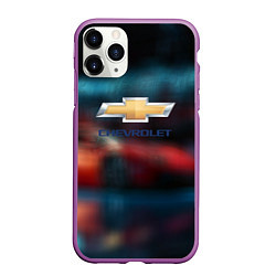 Чехол iPhone 11 Pro матовый Chevrolet sport, цвет: 3D-фиолетовый