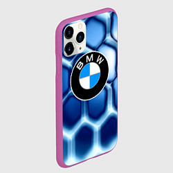 Чехол iPhone 11 Pro матовый Bmw carbon sport auto brend, цвет: 3D-фиолетовый — фото 2