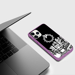 Чехол iPhone 11 Pro матовый 7 смертных грехов dragon, цвет: 3D-фиолетовый — фото 2