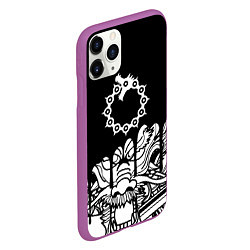 Чехол iPhone 11 Pro матовый 7 смертных грехов dragon, цвет: 3D-фиолетовый — фото 2