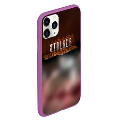 Чехол iPhone 11 Pro матовый Stalker припять зона, цвет: 3D-фиолетовый — фото 2