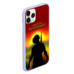 Чехол iPhone 11 Pro матовый Pubg summer war, цвет: 3D-светло-сиреневый — фото 2