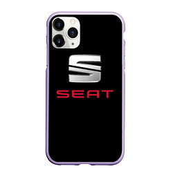 Чехол iPhone 11 Pro матовый Seat auto, цвет: 3D-светло-сиреневый