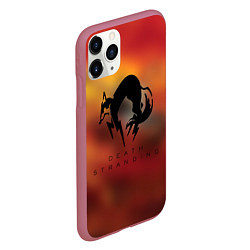 Чехол iPhone 11 Pro матовый Death Stranding Kojima corp, цвет: 3D-малиновый — фото 2