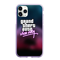Чехол iPhone 11 Pro матовый Vice сity неон, цвет: 3D-светло-сиреневый