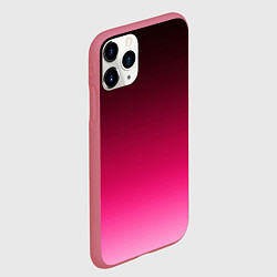 Чехол iPhone 11 Pro матовый Розово-малиновый градиент, цвет: 3D-малиновый — фото 2