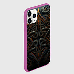 Чехол iPhone 11 Pro матовый Орнамент в викинг-стиле, цвет: 3D-фиолетовый — фото 2