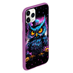 Чехол iPhone 11 Pro матовый Magic owl, цвет: 3D-фиолетовый — фото 2