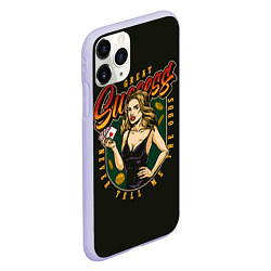 Чехол iPhone 11 Pro матовый Royal Flush, цвет: 3D-светло-сиреневый — фото 2