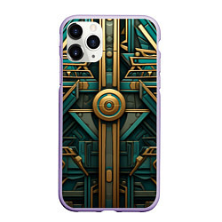 Чехол iPhone 11 Pro матовый Орнамент в египетском стиле, цвет: 3D-светло-сиреневый