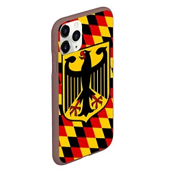 Чехол iPhone 11 Pro матовый Germany, цвет: 3D-коричневый — фото 2